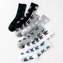 Мужские носки из кленового листа, носки с сорняками, носки в стиле хип-хоп
